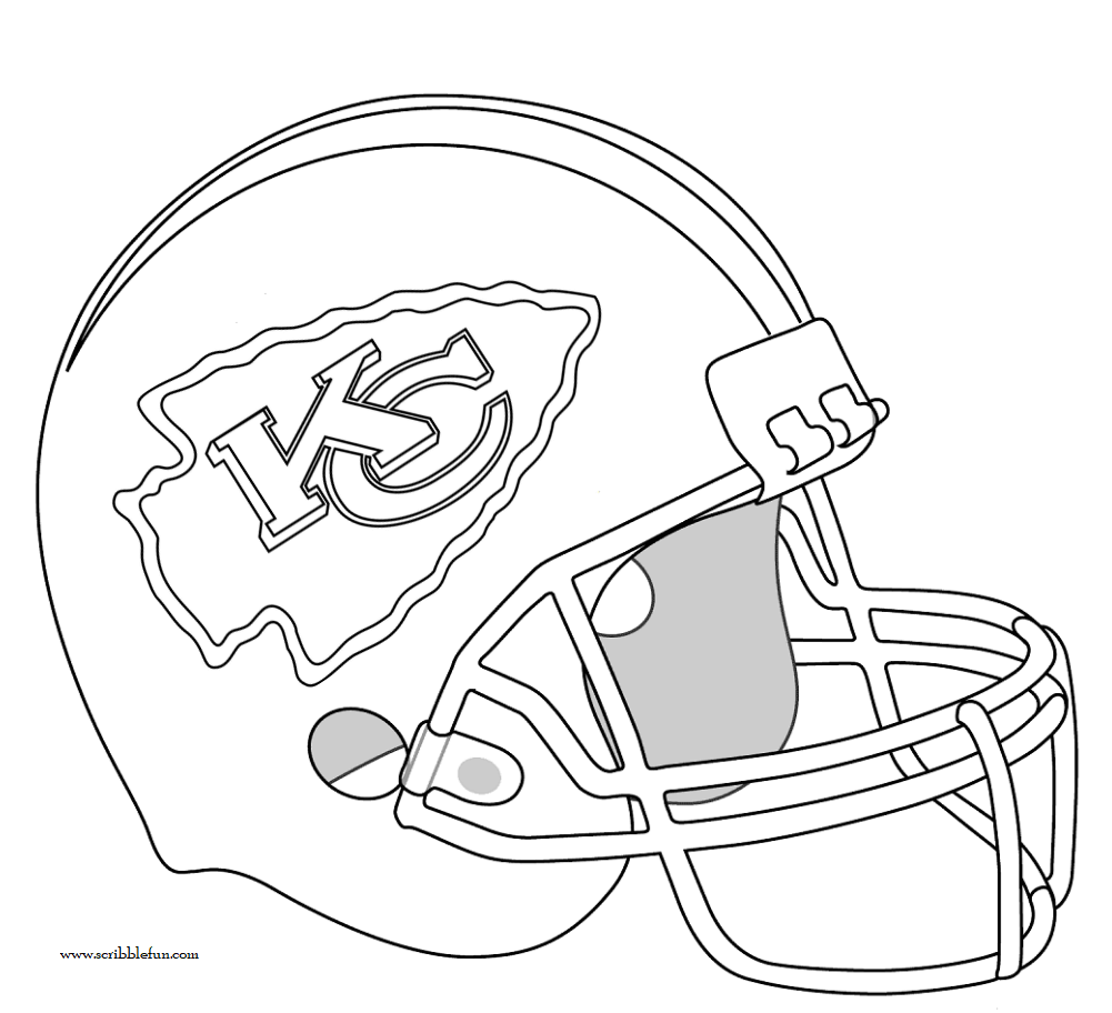 Kansas City Chiefs Helmet Football Coloring Pages Coloring Pages Kansas City Chiefs Craft