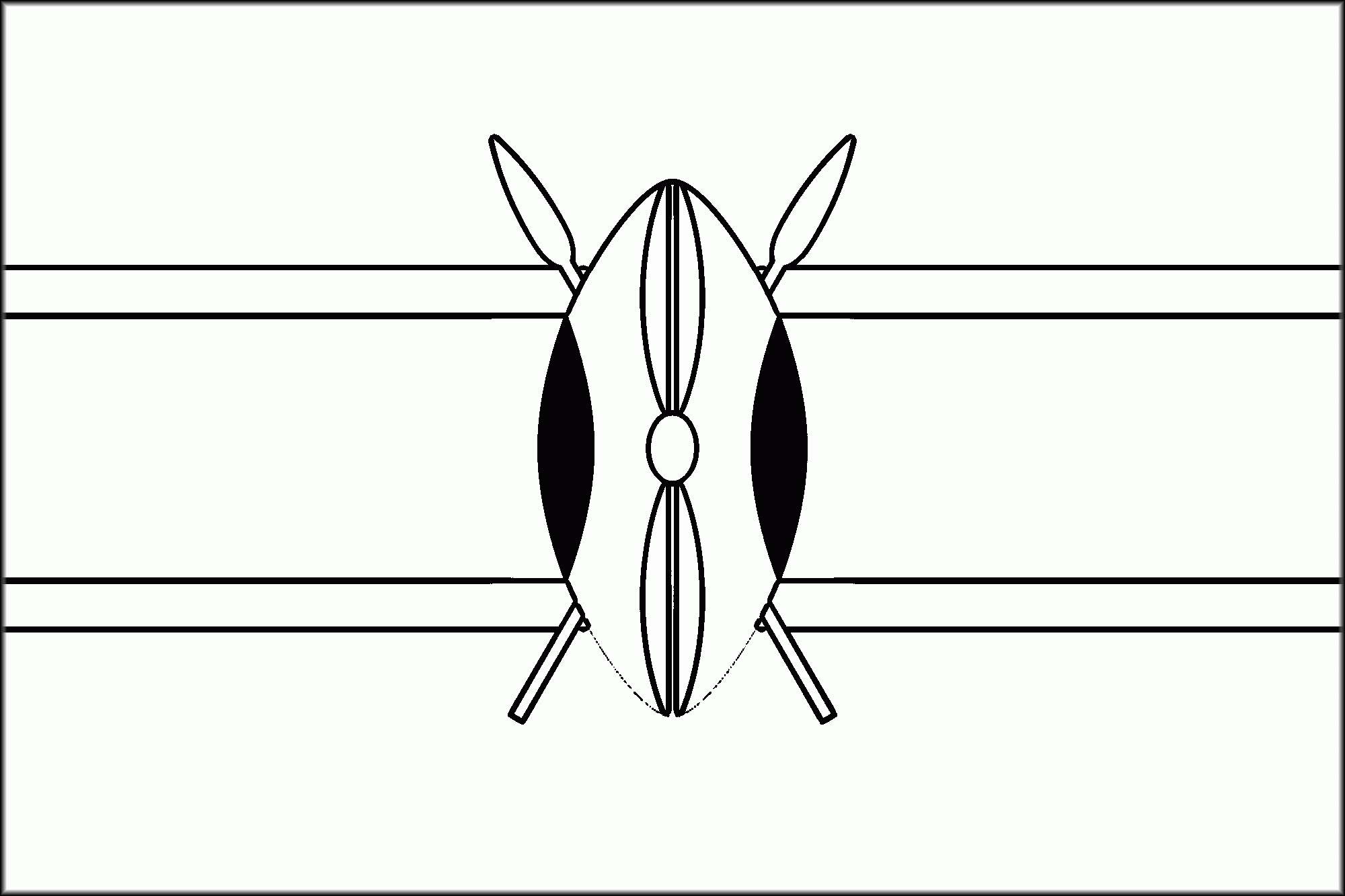 Kenya Flag Coloring Page Coloring Home