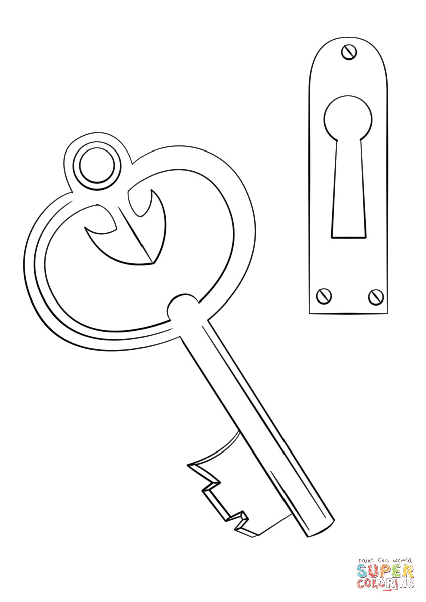 Key Coloring Page At GetColorings Free Printable Colorings Pages To Print And Color