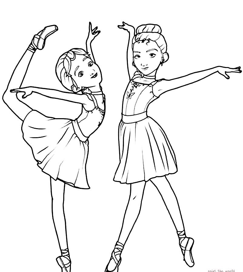 Kids Dancing Coloring Pages At GetDrawings Free Download