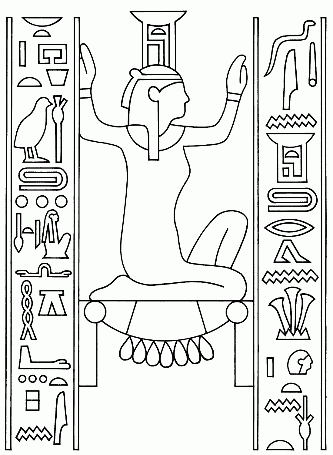 Kids N Fun Coloring Page Egypt Egypt