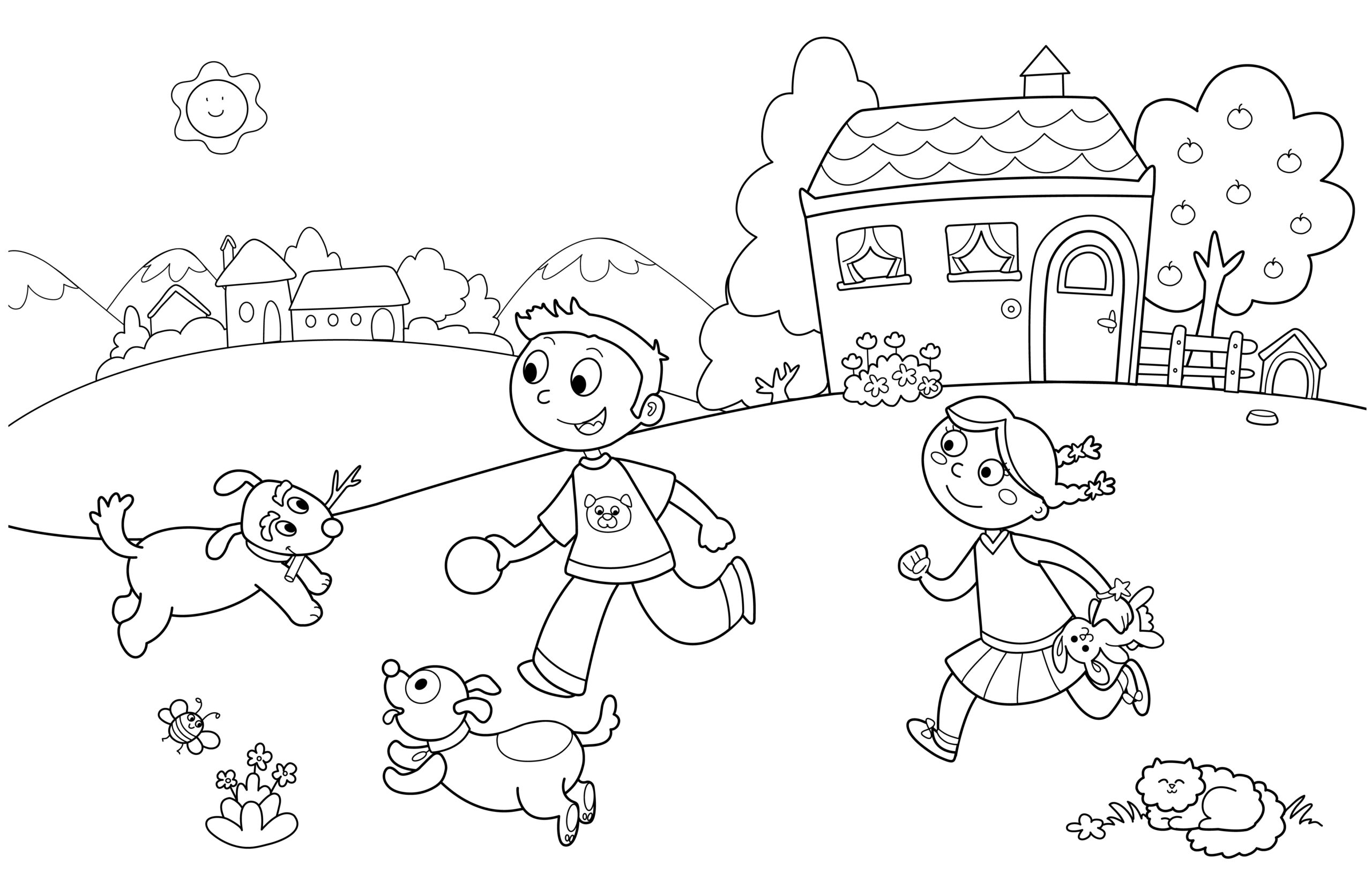 Free Kindergarten Coloring Pages