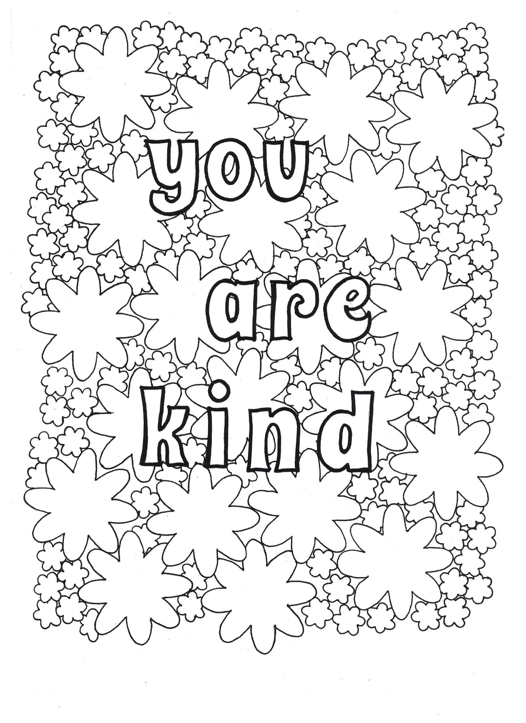 Kindness Coloring Pages Best Coloring Pages For Kids