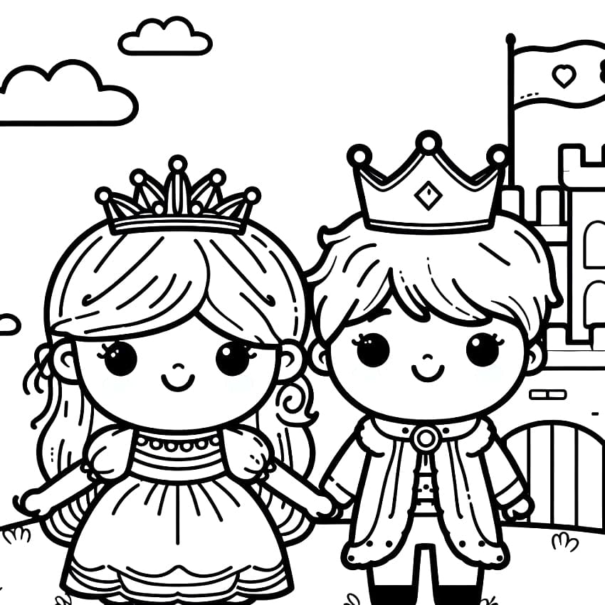 King And Queen Coloring Pages ColoringLib