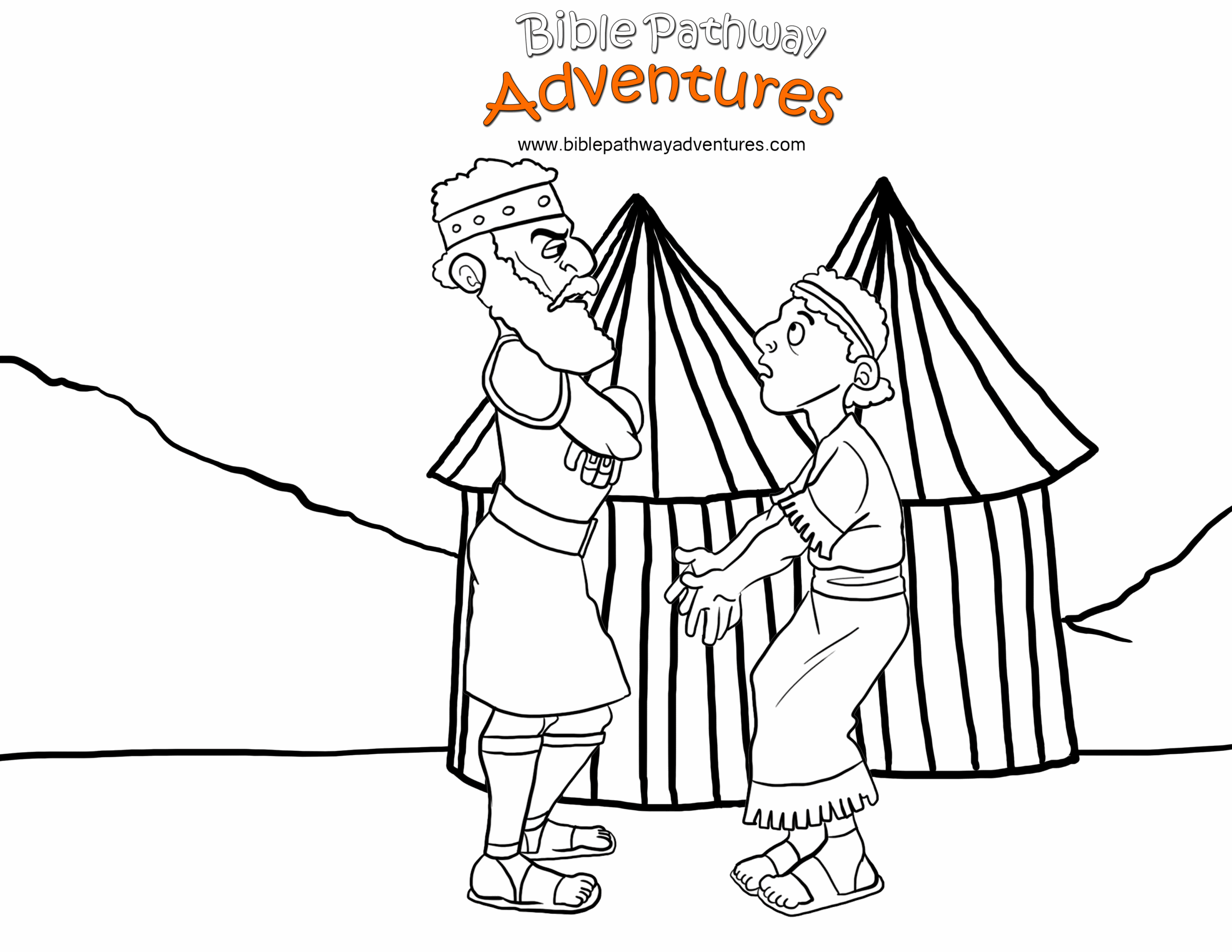 King Saul And Samuel Coloring Page Sketch Coloring Page