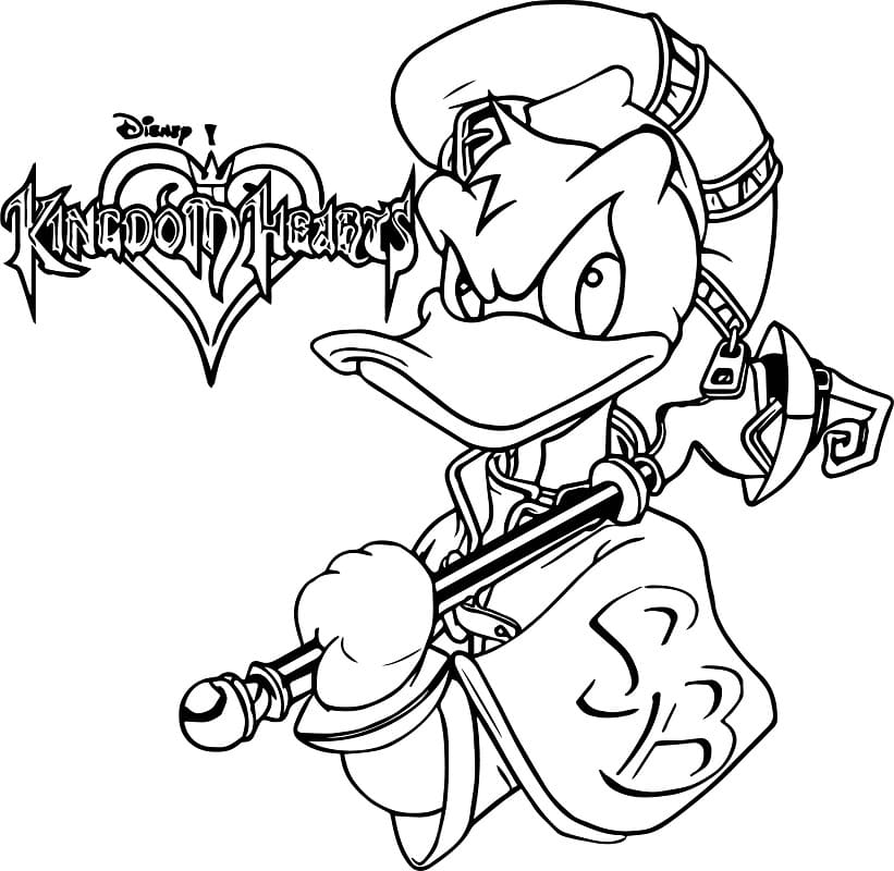 Kingdom Hearts Characters Coloring Page Free Printable Coloring Pages For Kids