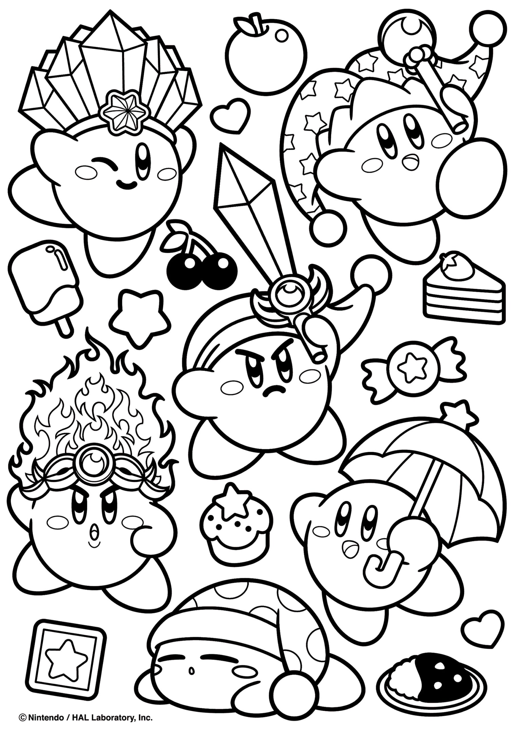 Kirby Star Allies Coloring Pages
