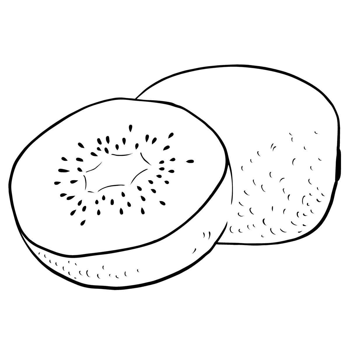 Kiwi Coloring Pages