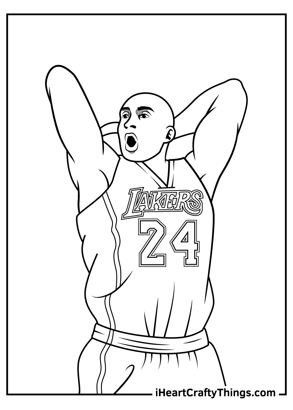 Kobe Bryant Coloring Pages COLORHAL