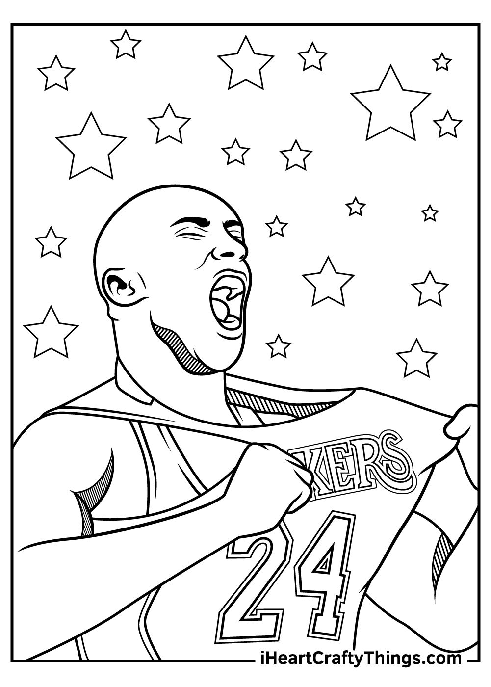 Kobe Bryant Coloring Pages Sports Coloring Pages Coloring Pages Coloring Pages For Boys