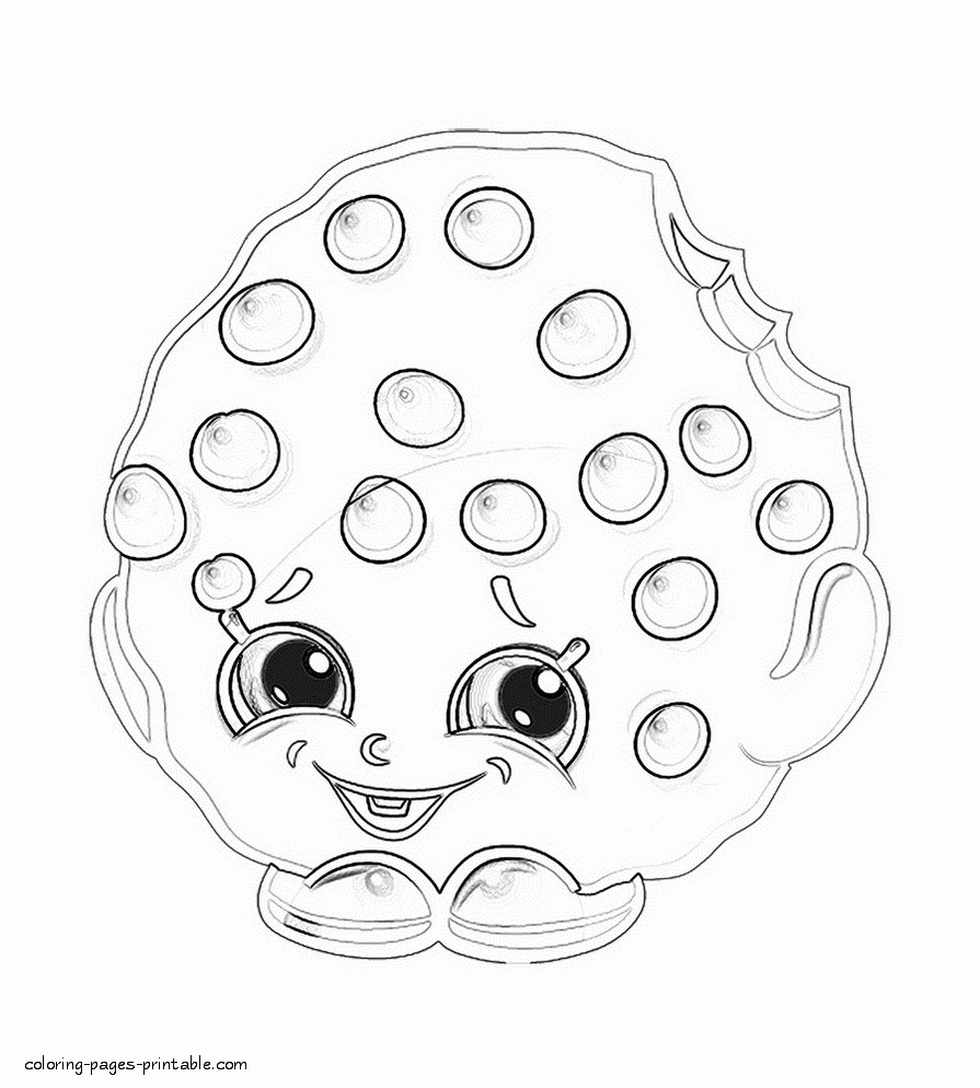Kooky Cookie Shopkins Free Coloring Pages COLORING PAGES PRINTABLE COM