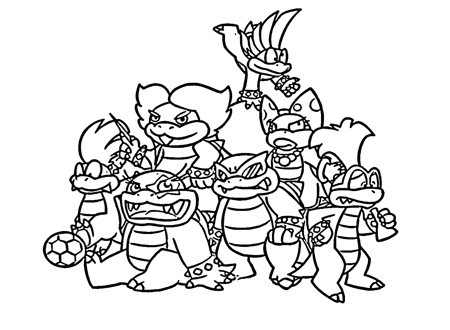 Koopalings Coloring Pages