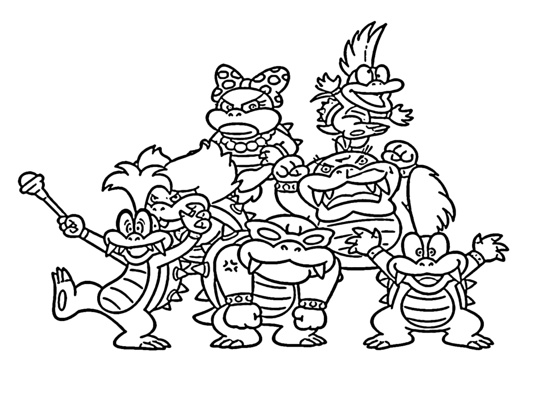 Koopalings Coloring Pages Printable For Free Download
