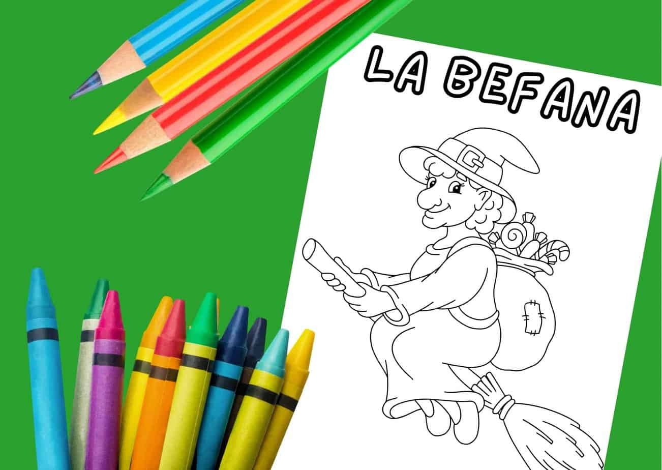 La Befana Coloring Pages Italy S Friendly Epiphany Witch Mom In Italy