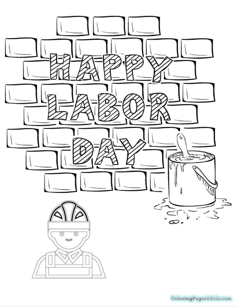 Labor Day Coloring Pages
