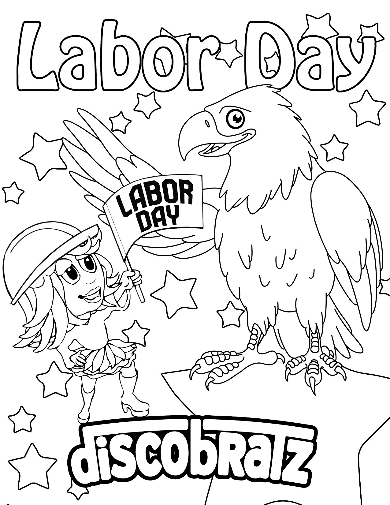 Labor Day Coloring Pages Free Printable