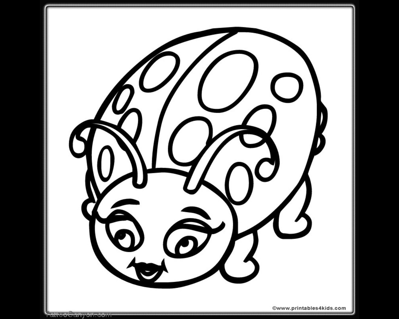 Grouchy Ladybug Coloring Page
