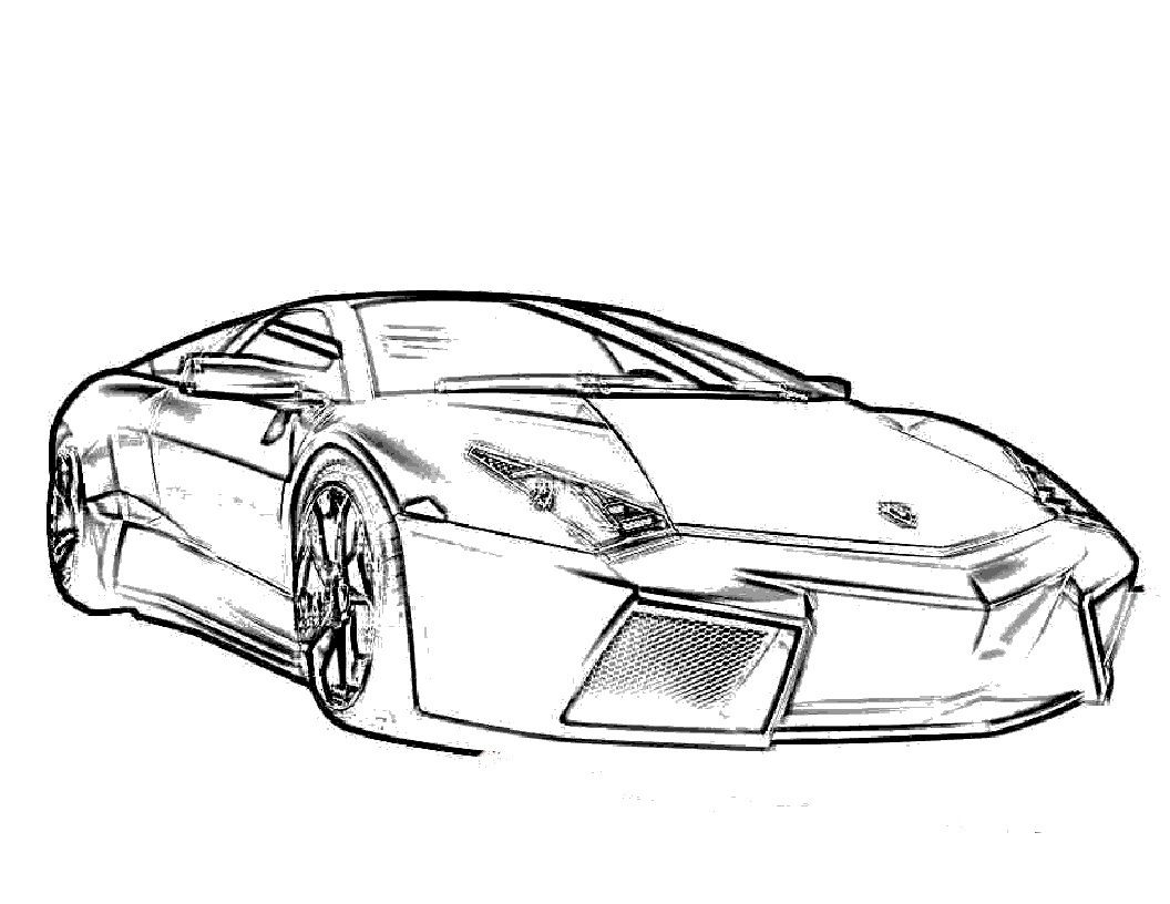 Lamborghini Cop Car Coloring Pages