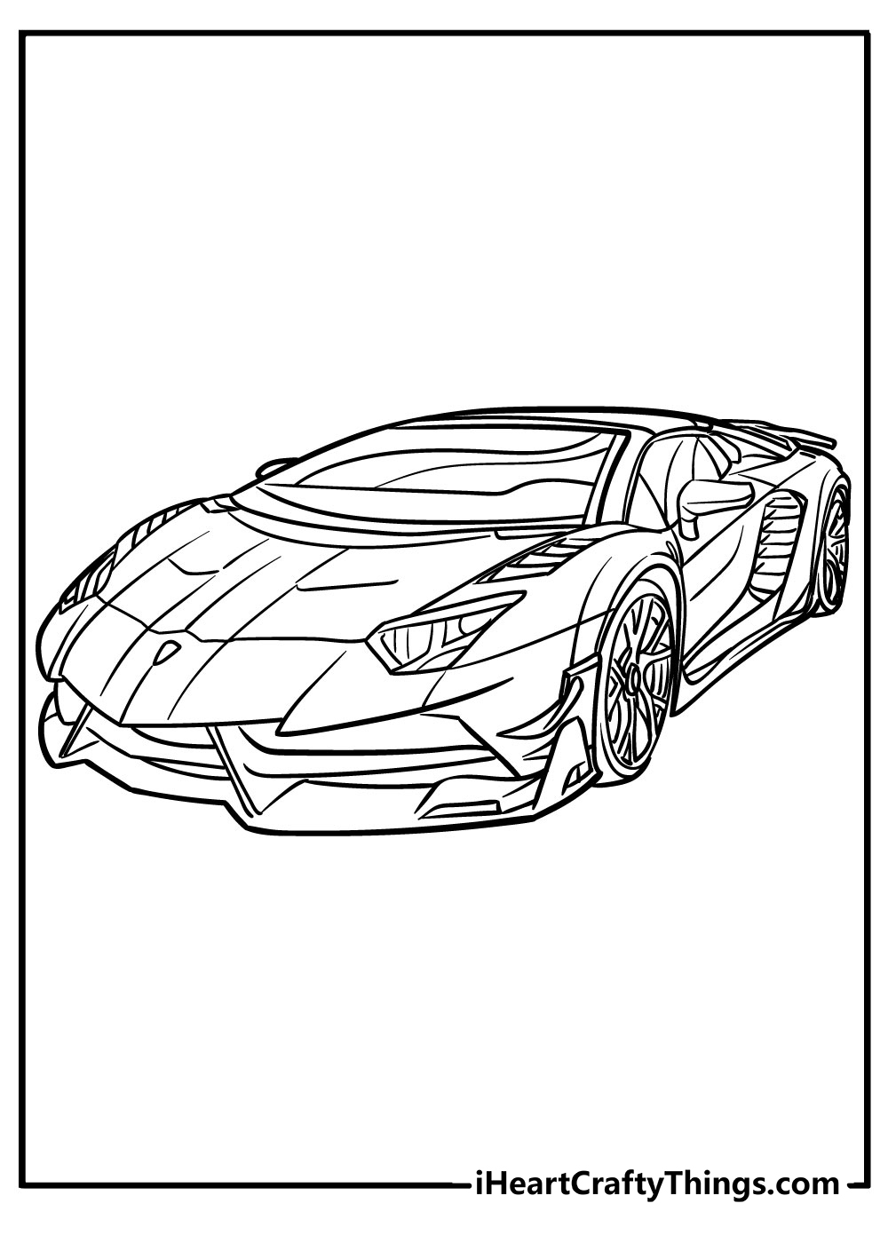 Lamborghini Cop Car Coloring Pages