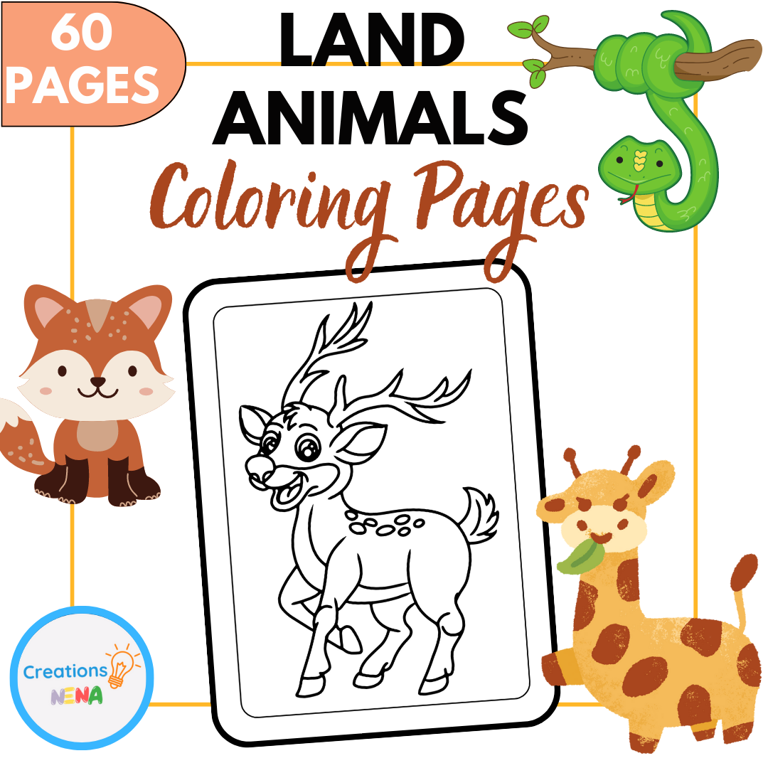 Land Animals Coloring Pages Made By Teachers