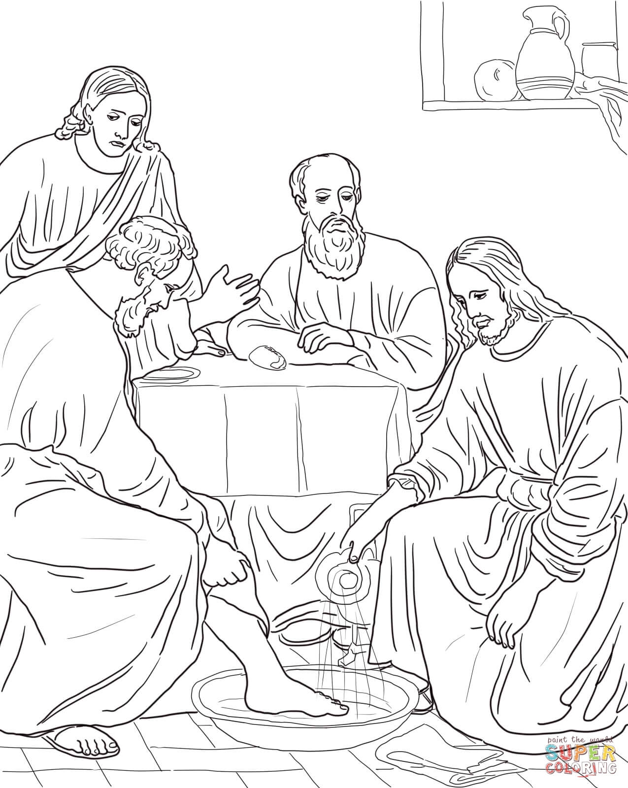 Last Supper Coloring Pages Free At GetColorings Free Printable Colorings Pages To Print