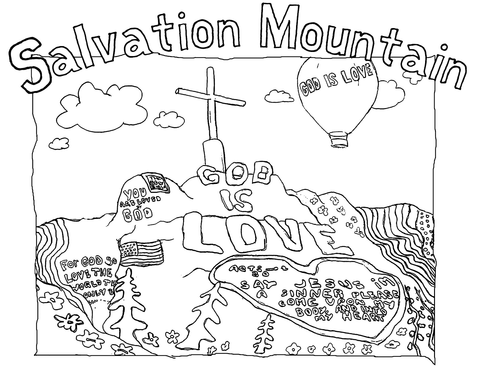 Plan Of Salvation Coloring Page