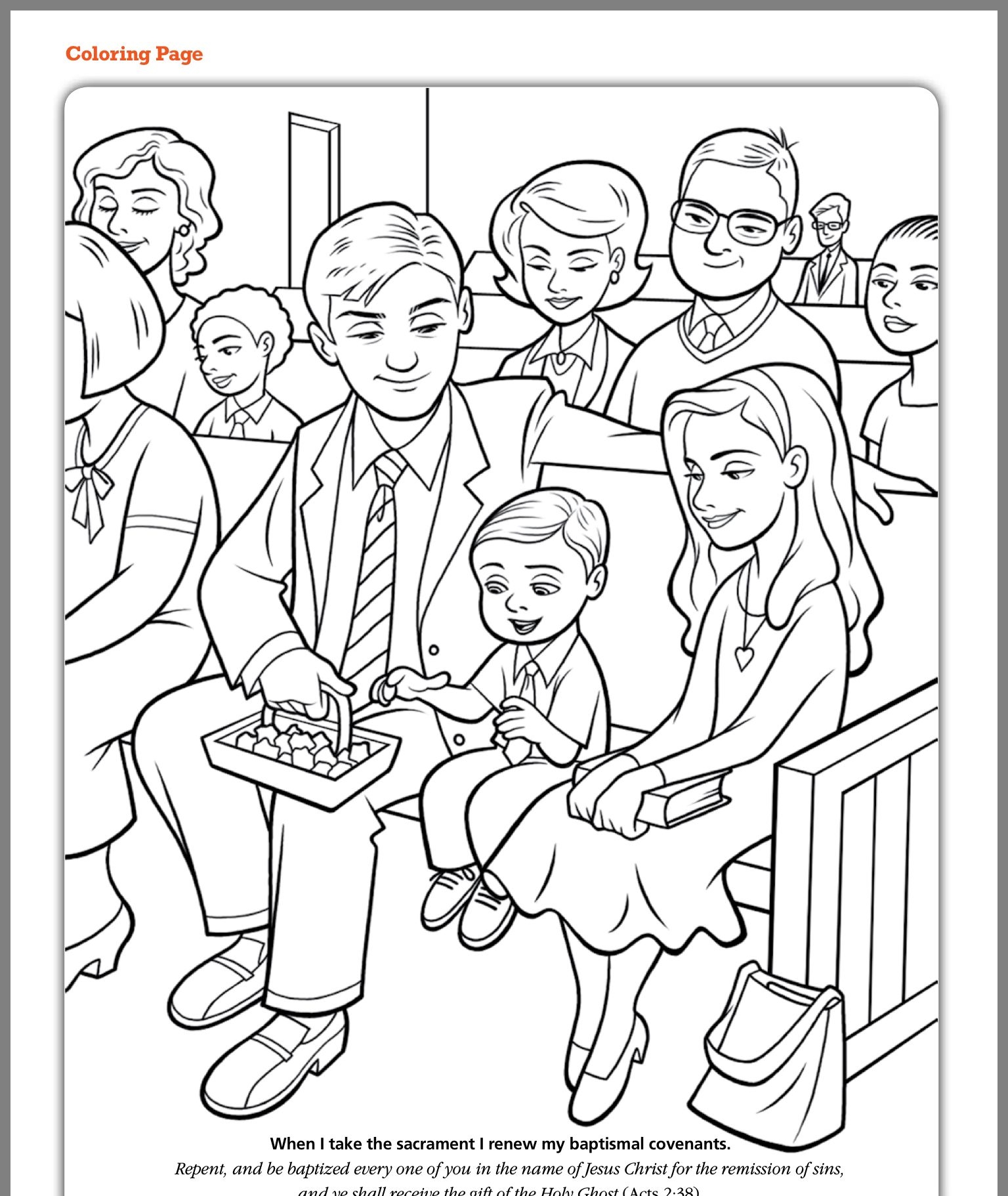 Lds Primary Lesson Coloring Pages Sketch Coloring Page