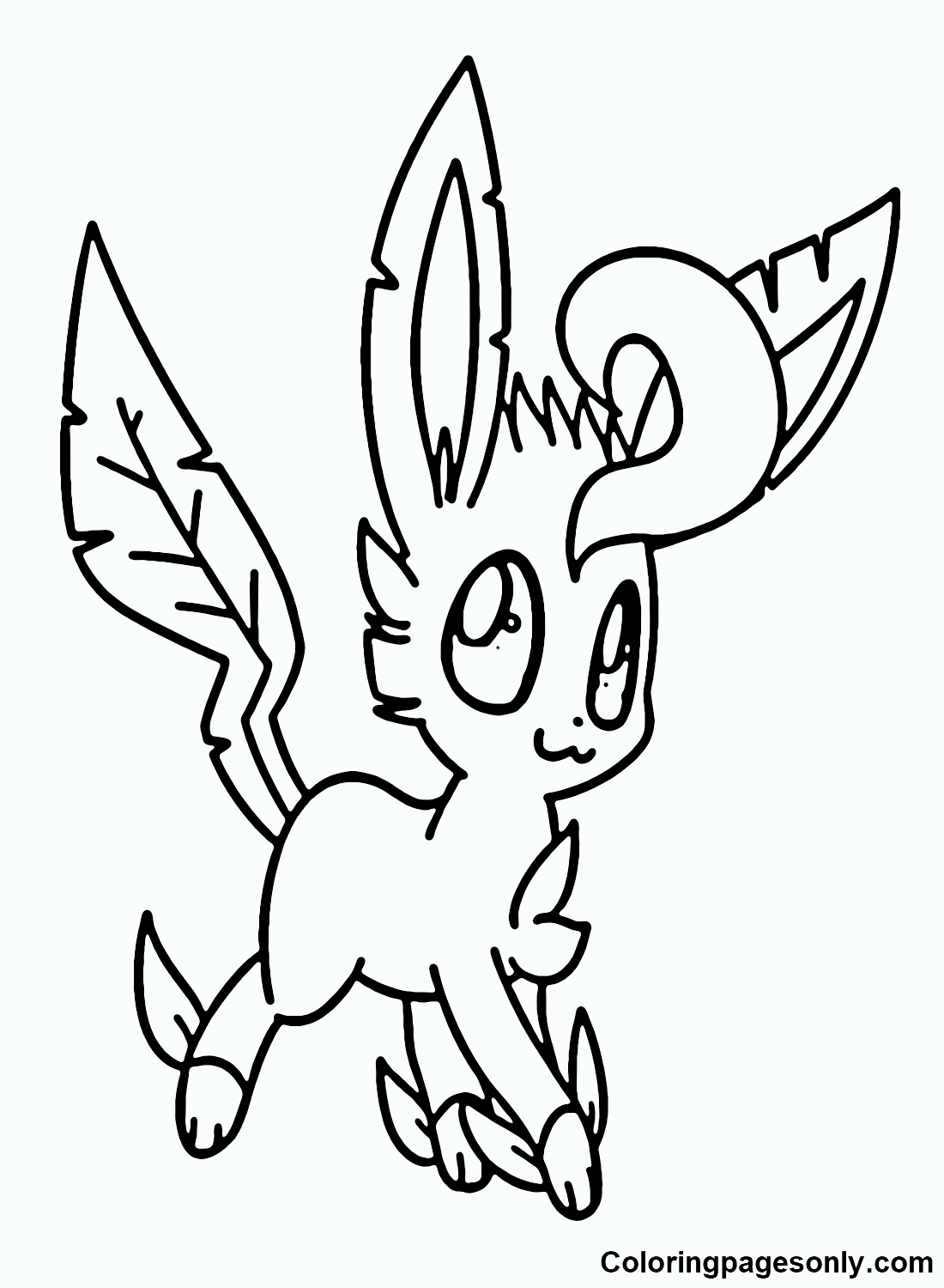 Leafeon Coloring Page