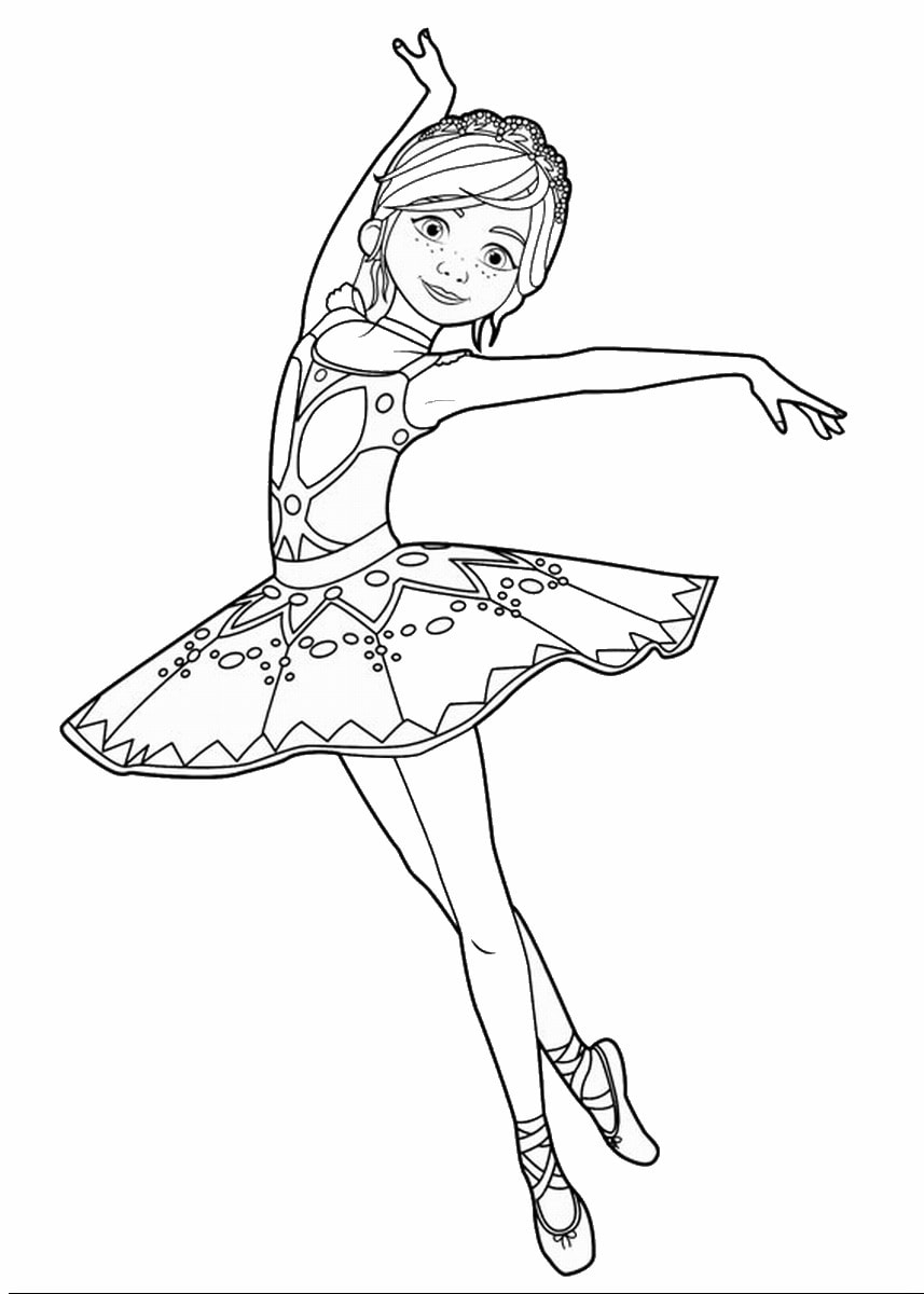 Leap Movie Coloring Page Ballerina