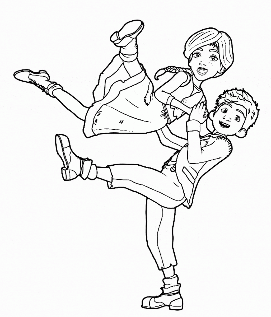 Leap Movie Coloring Page Dancing