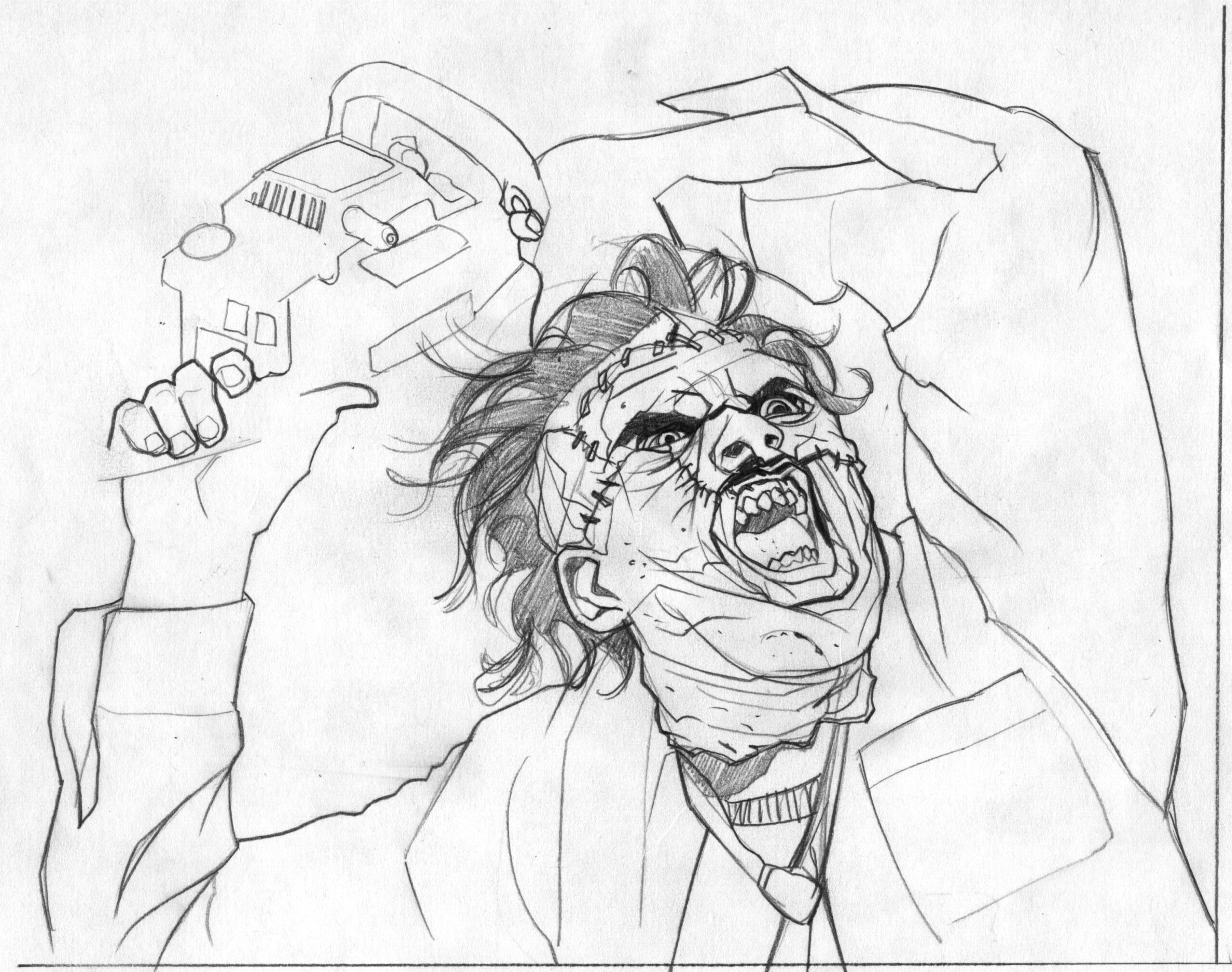 Leatherface Coloring Pages Coloring Pages