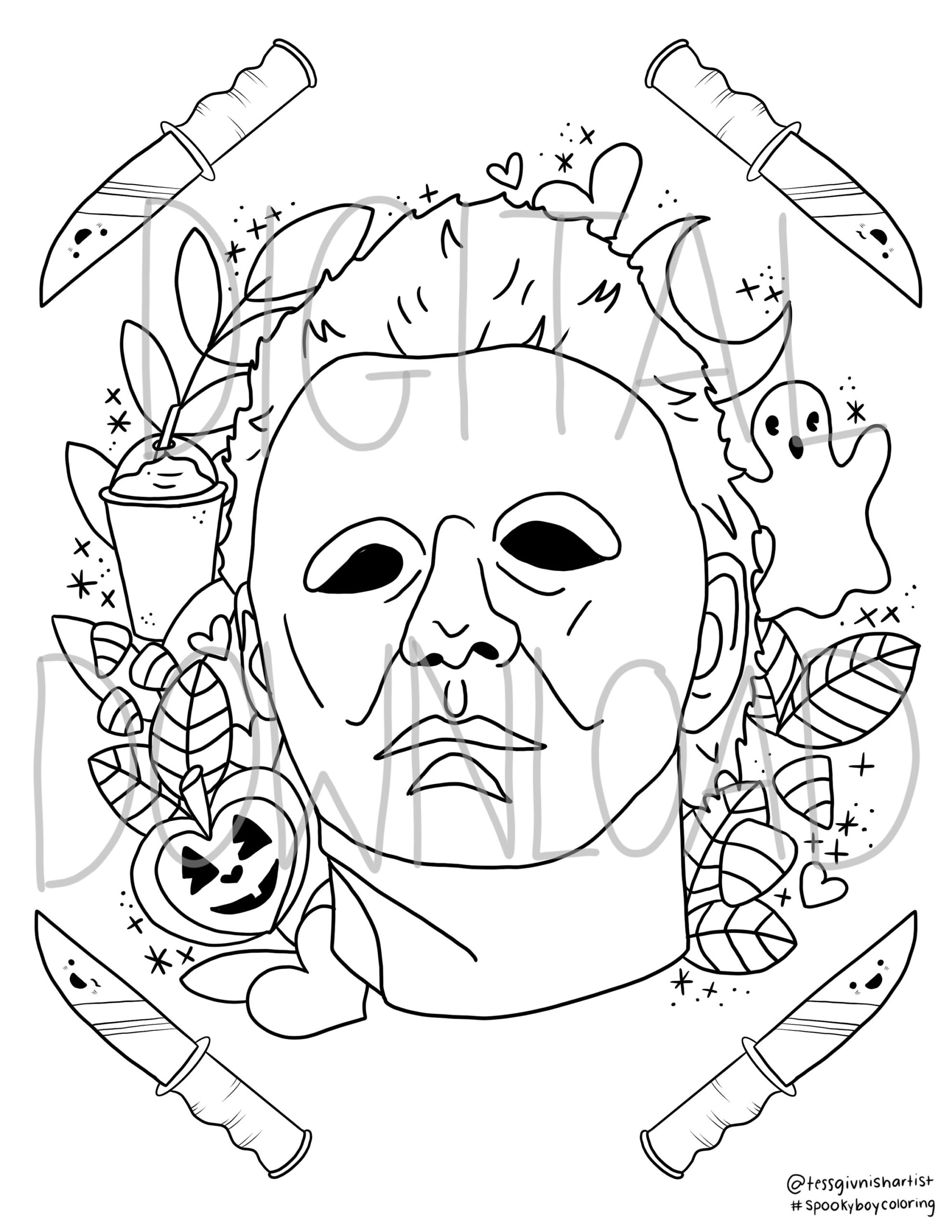 Leatherface Coloring Pages