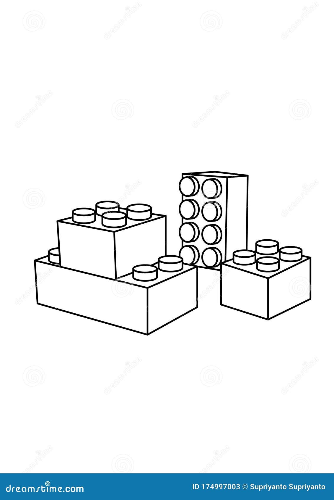 Lego Brick Coloring Page