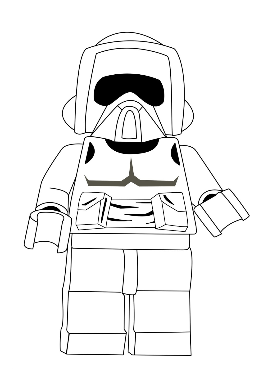Lego Darth Vader Coloring Page