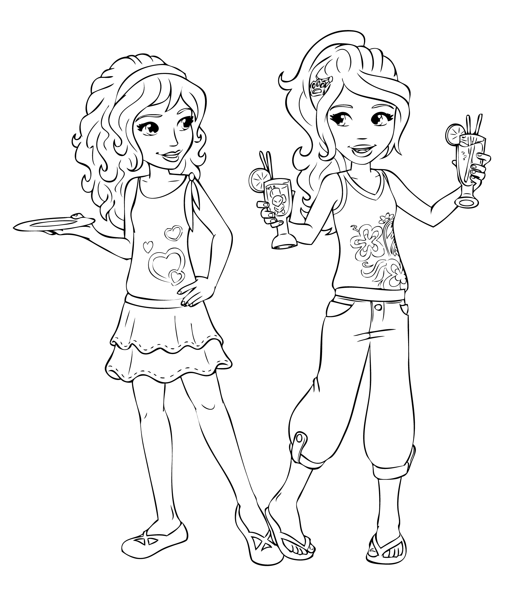 Lego Friends Coloring Page