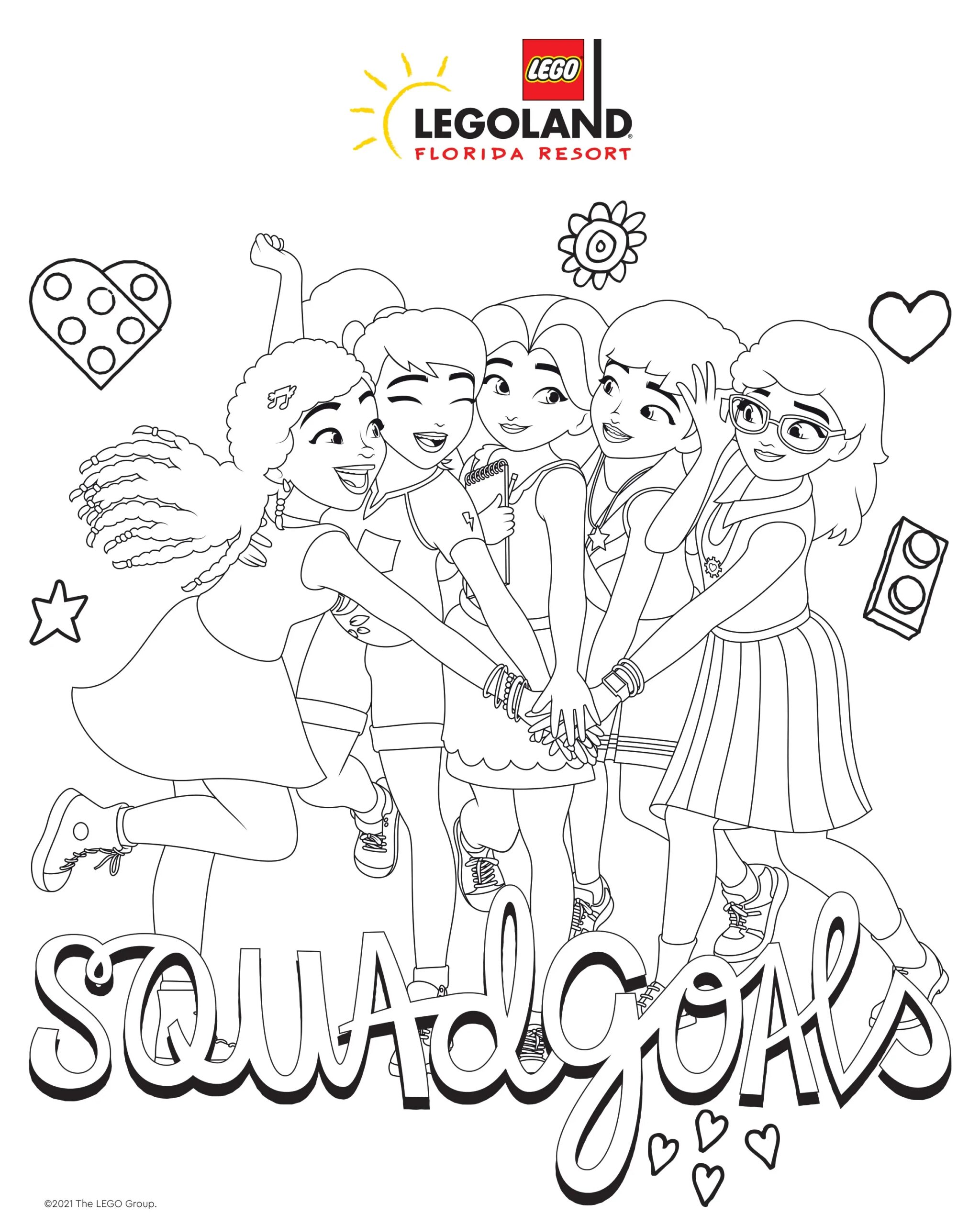 Lego Friends Coloring Pages For Kids