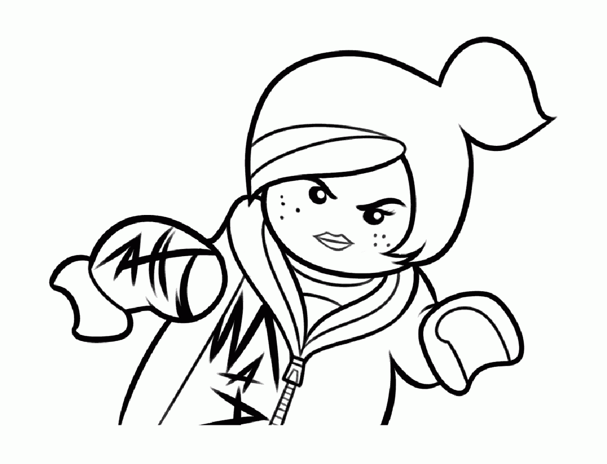 Lego Girl Coloring Pages Coloring Nation