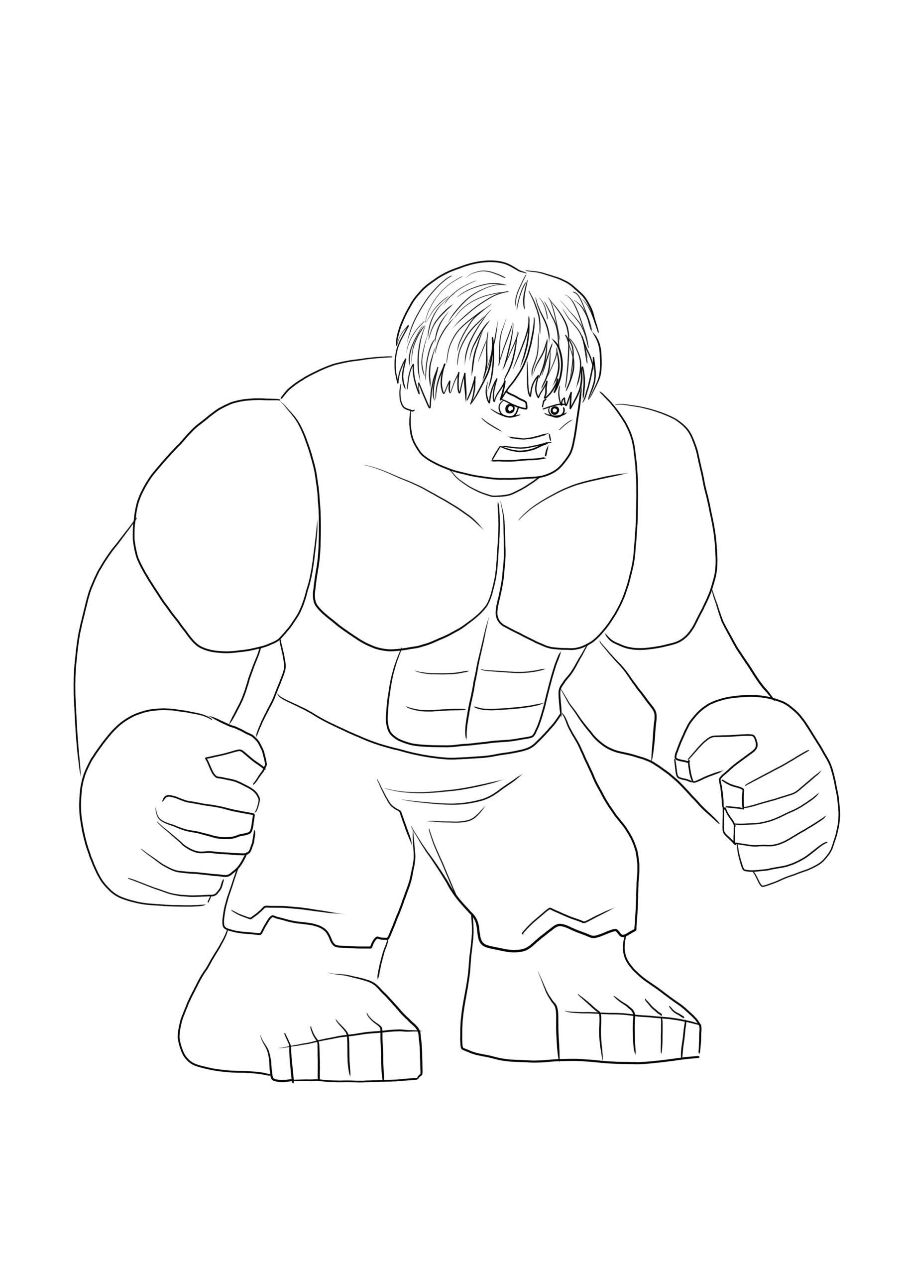 Lego Hulk Coloring Pages
