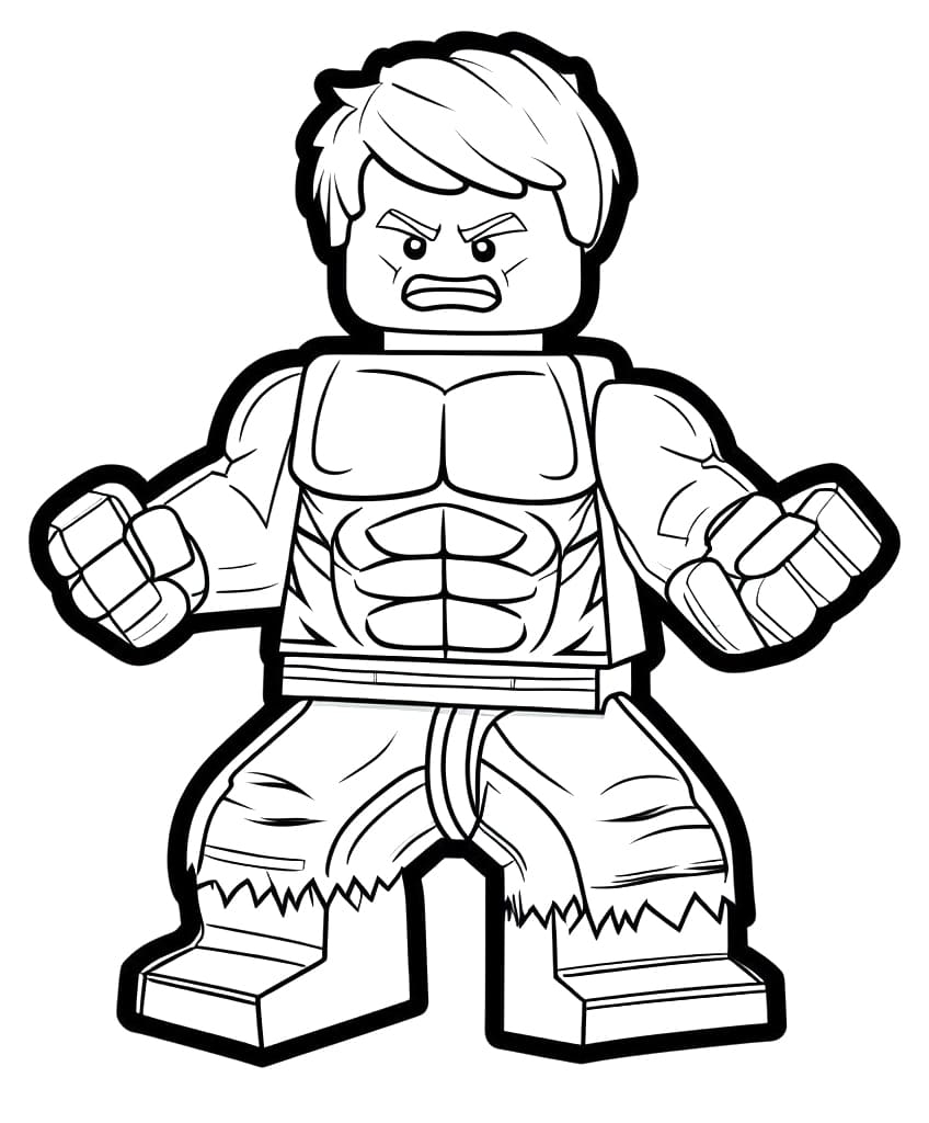 Lego Hulk Free Coloring Page Download Print Or Color Online For Free