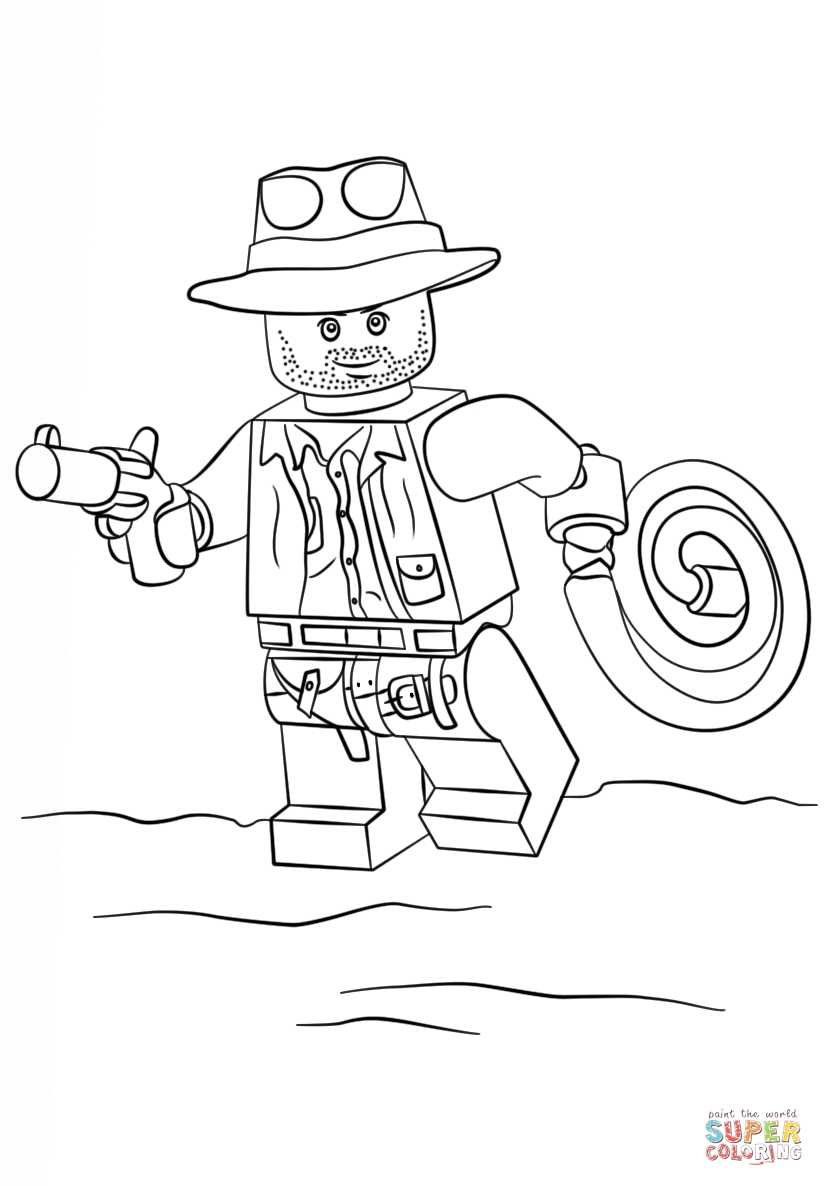 Lego Indiana Jones Coloring Pages Printable Coloring Home