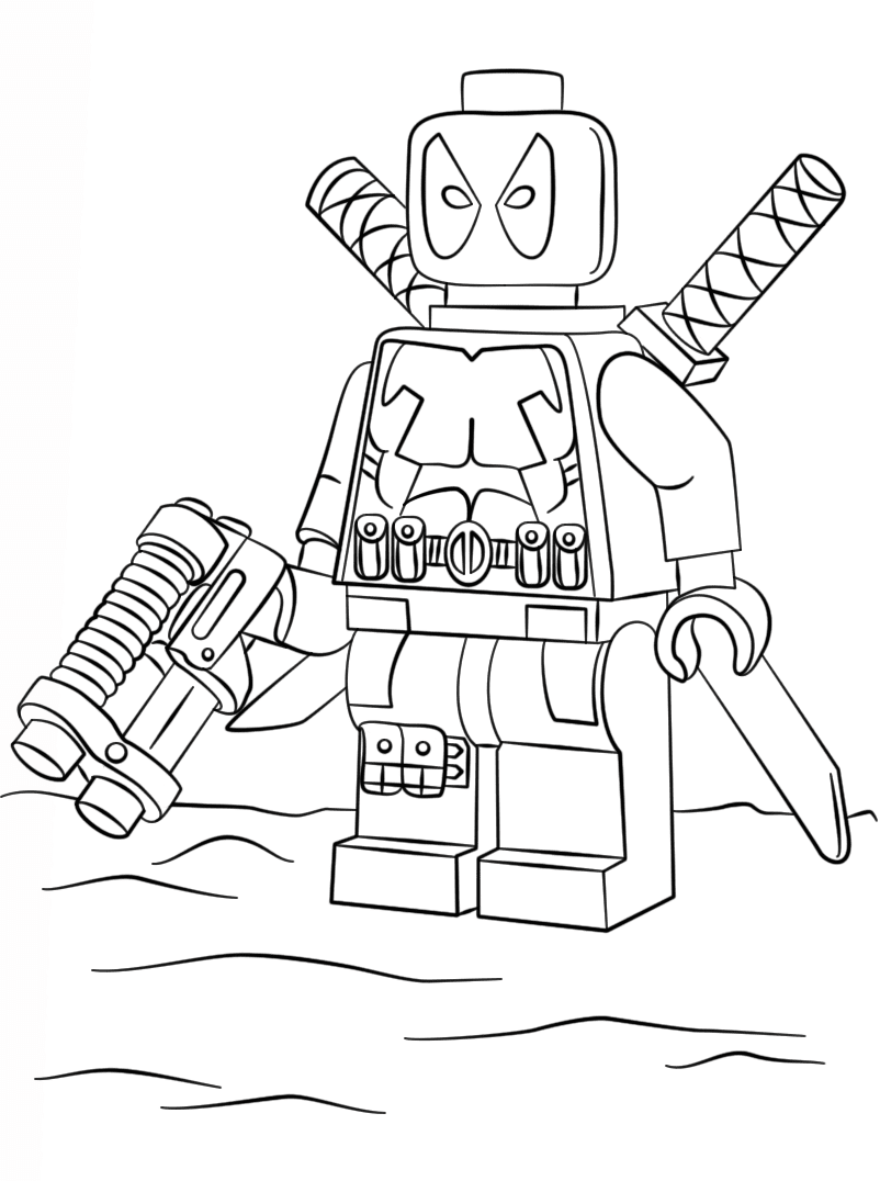 Lego Marvel Coloring Pages