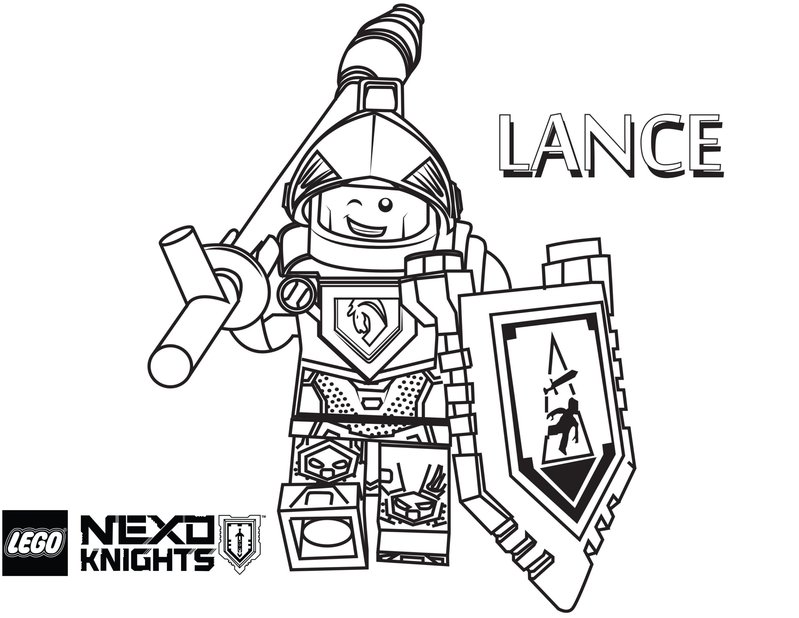 Lego Nexo Knights Coloring Pages Free Printable Lego Nexo Coloring Home