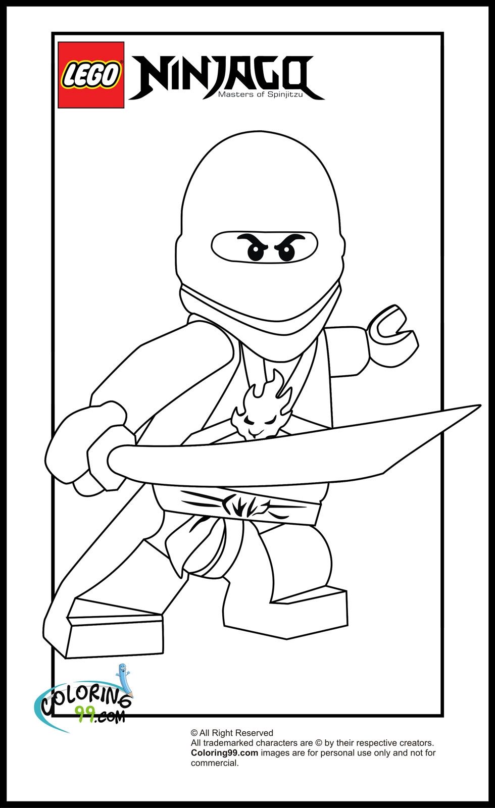 Lego Coloring Pages Ninjago