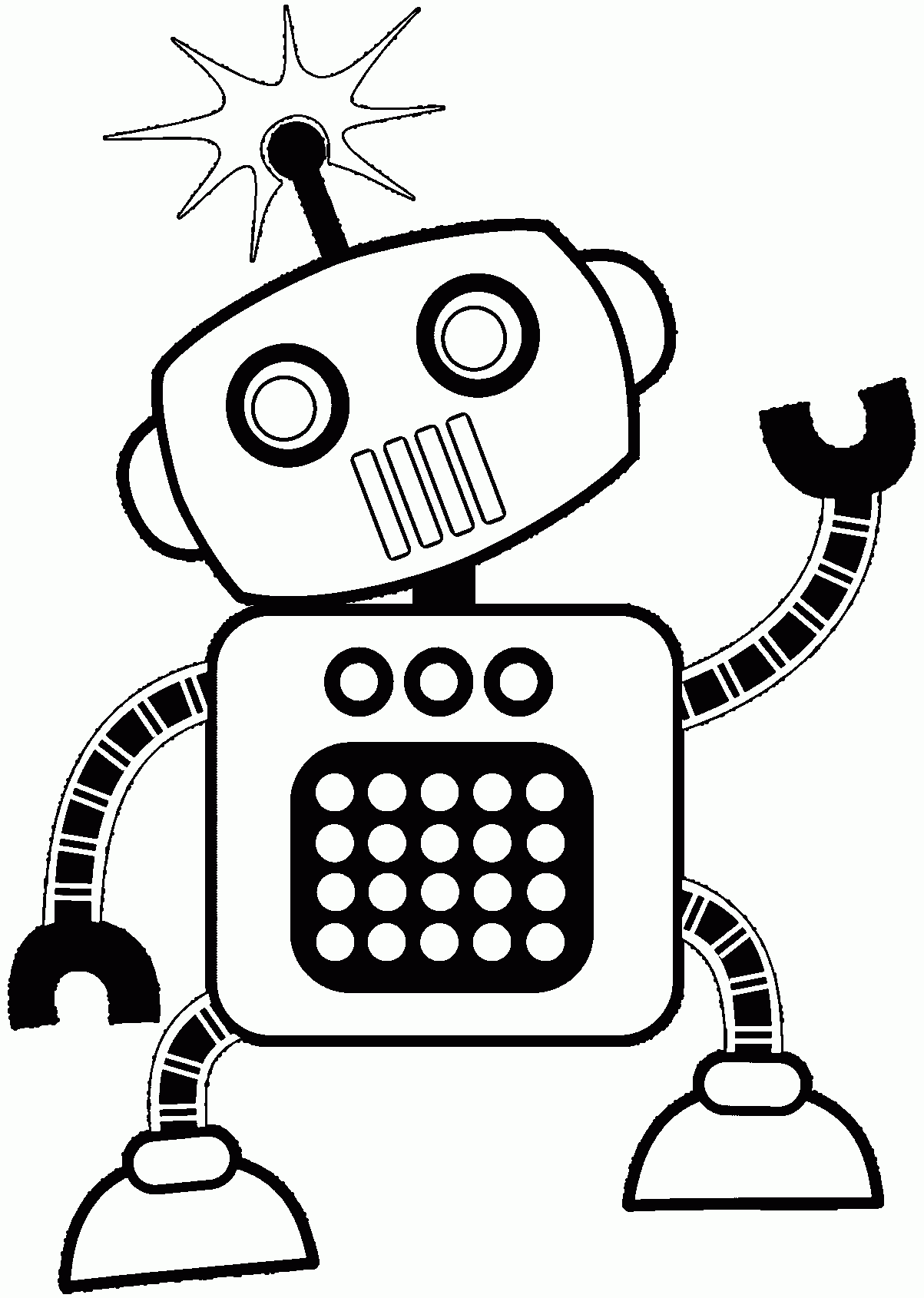 Lego Robot Coloring Pages Coloring Home
