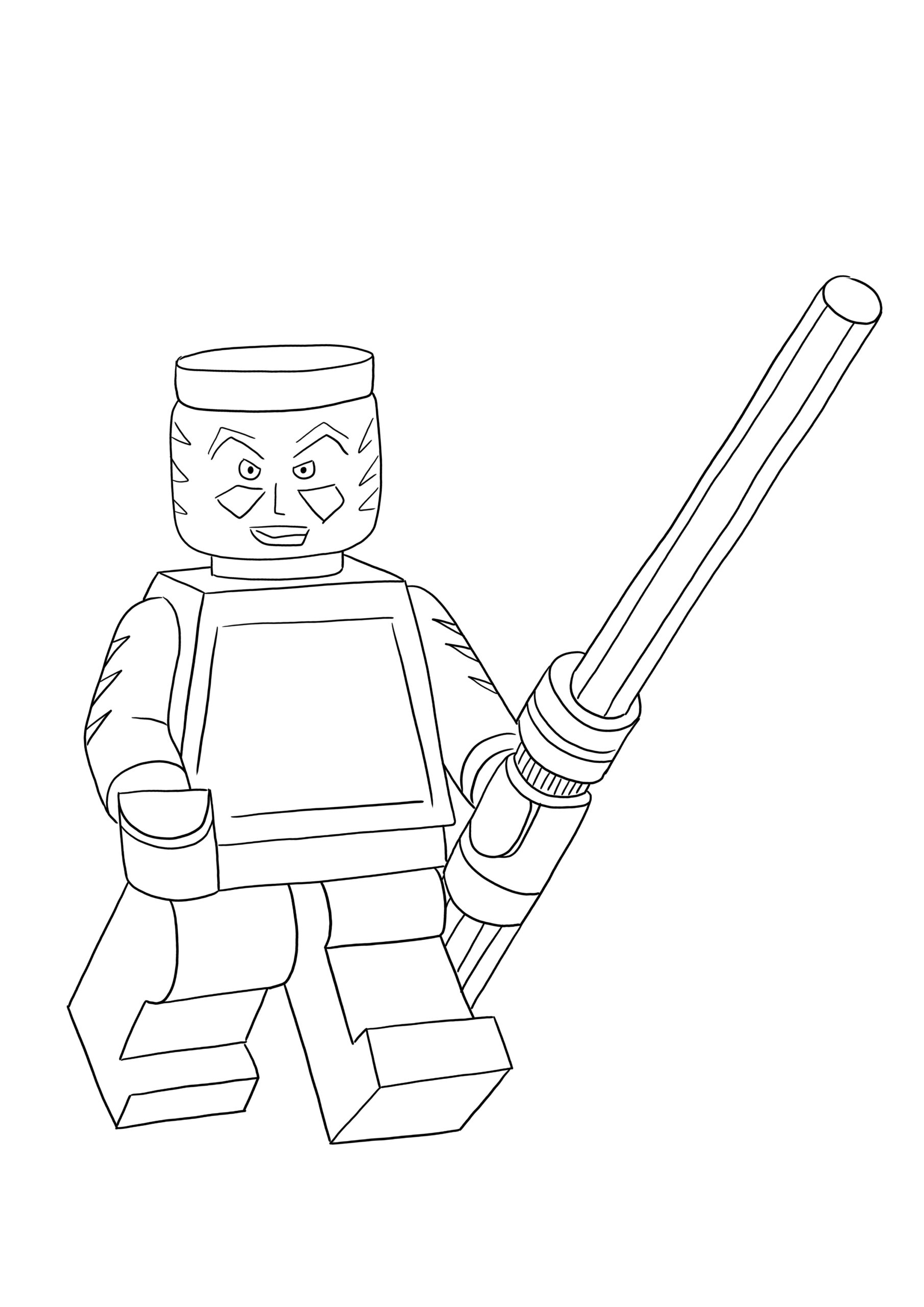 Lego Star Wars Darth Maul Zum Aufbewahren F R Sp Ter Und Zum Ausmalen Und Lernen F R Kinder