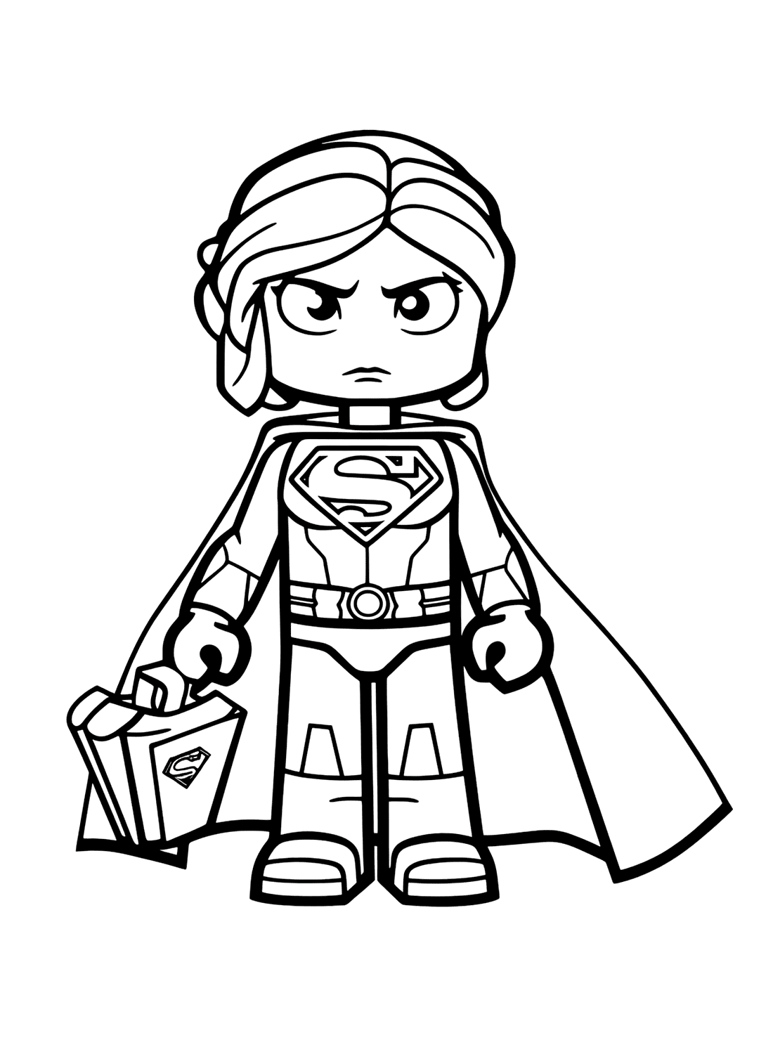 Lego Supergirl Coloring Pages At Netsaraiblog Blog