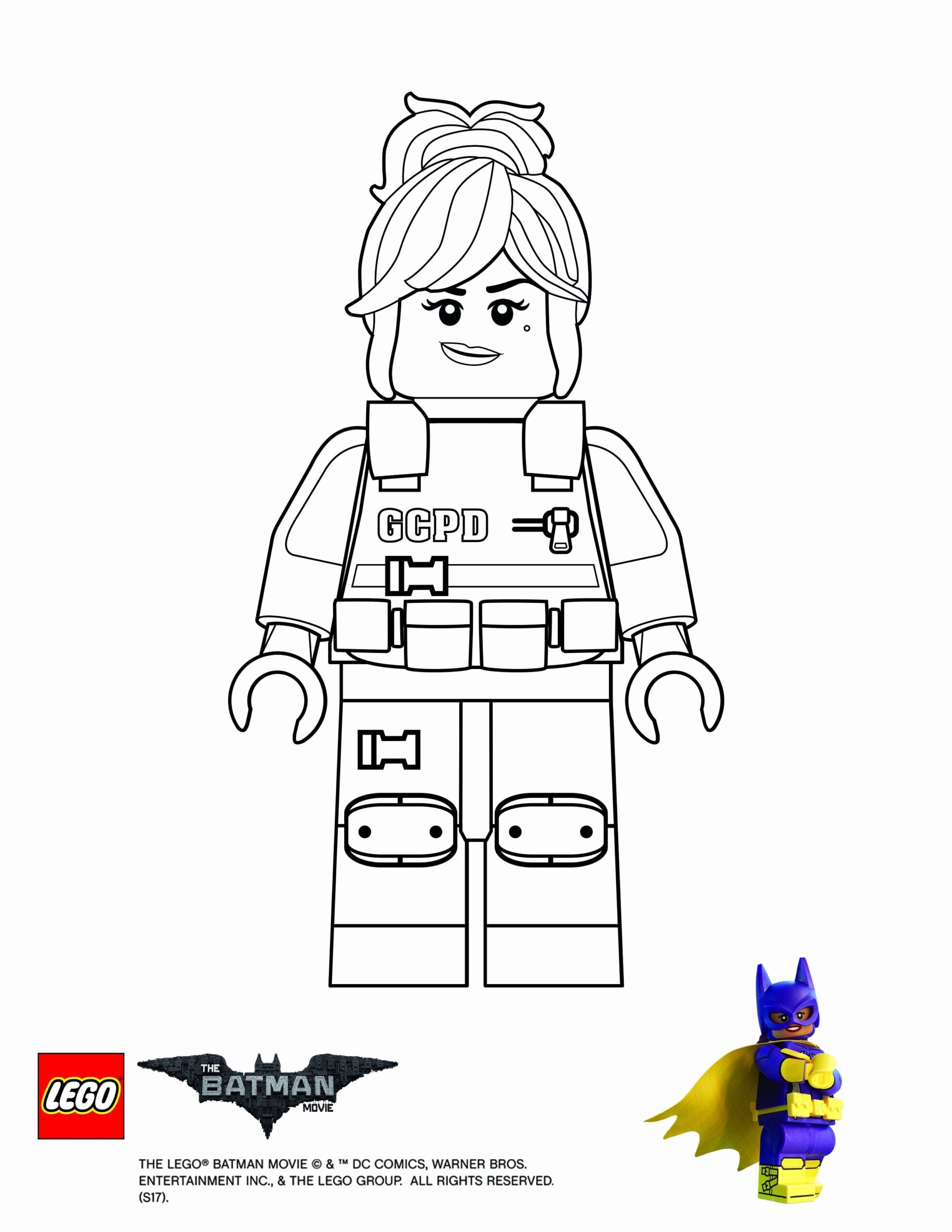 Lego Supergirl Coloring Pages
