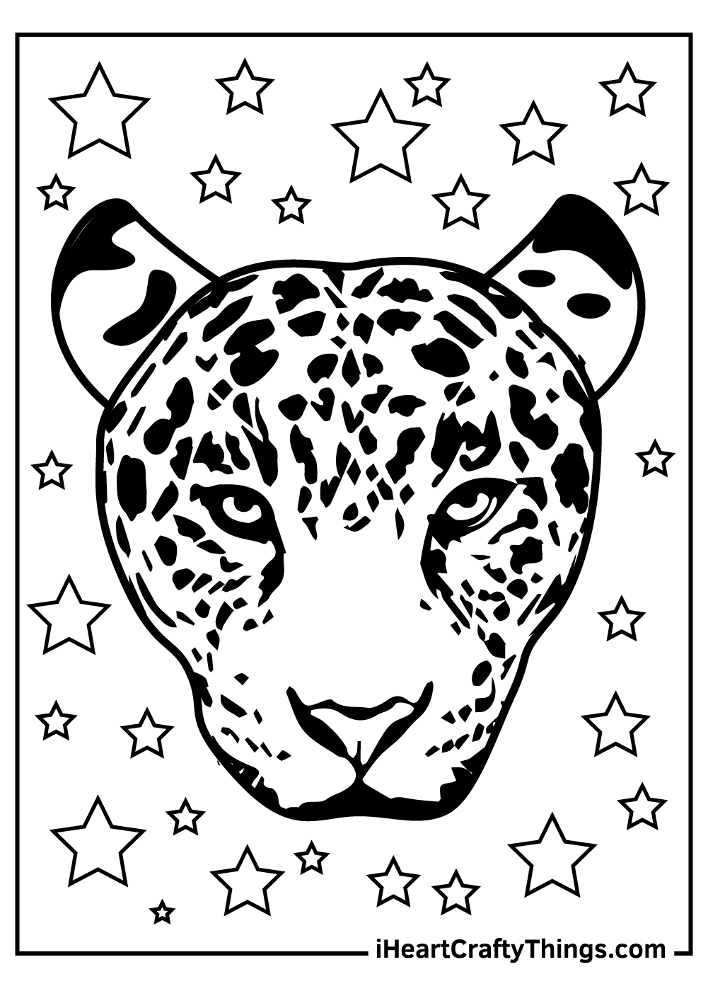 Leopard Coloring Page