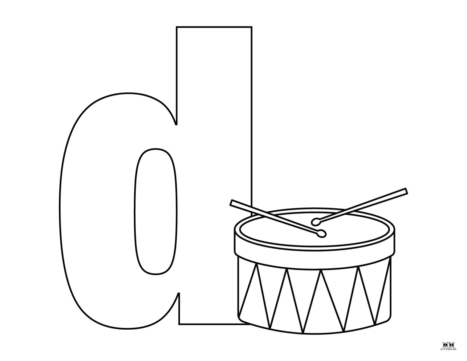 Letter D Coloring Pages 15 FREE Pages Printabulls