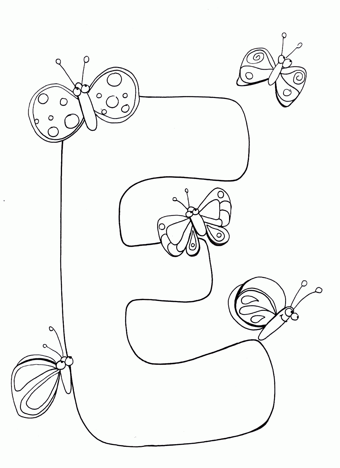 Letter E Coloring Pages To Download And Print For Free